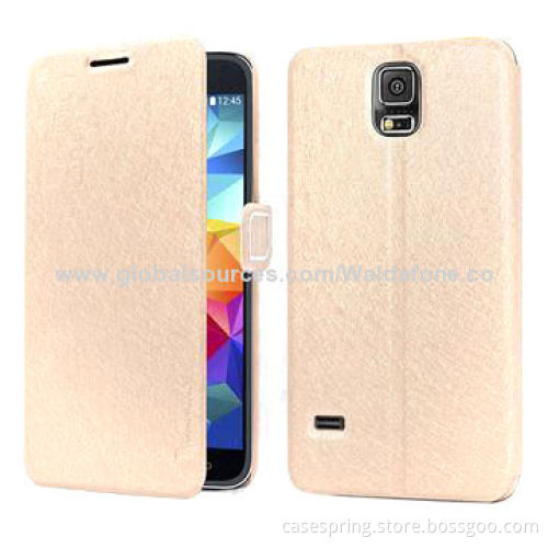 New Product Leather Cases for Samsung Galaxy S5, ODM and OEM Orders Welcomed